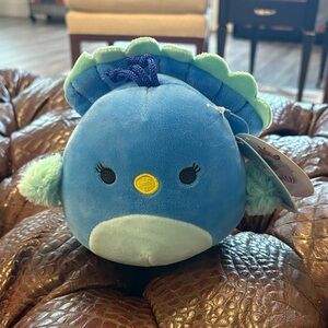 Priscilla the‎ Peacock Squishmallow  - Blue Plush Bird